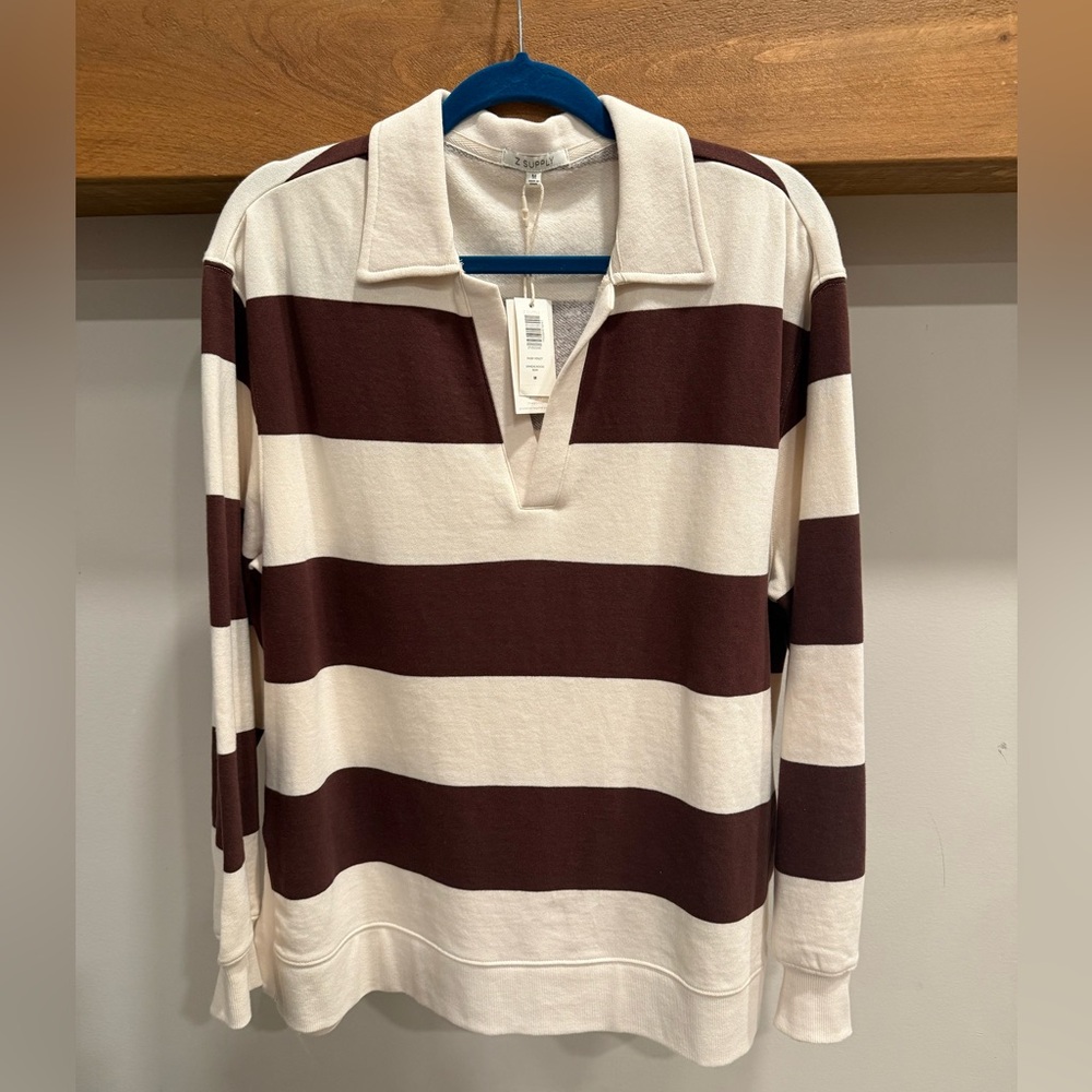 NET ZSupply Rugby Stripe Polo